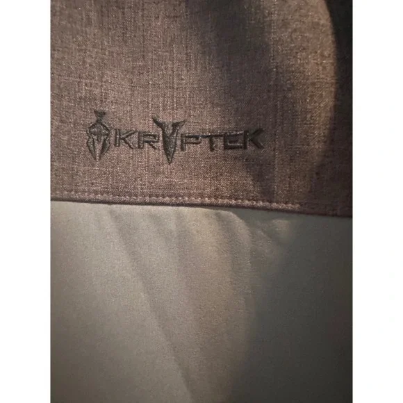 Kryptek Softshell Jacket Mens XXL Gray Boise Cascade Hooded Fleece Lined FullZip
